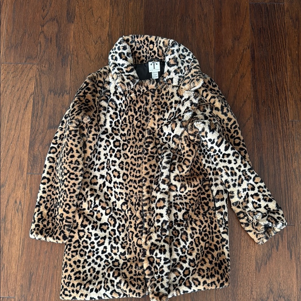 Ava Faux Fur Leopard Coat